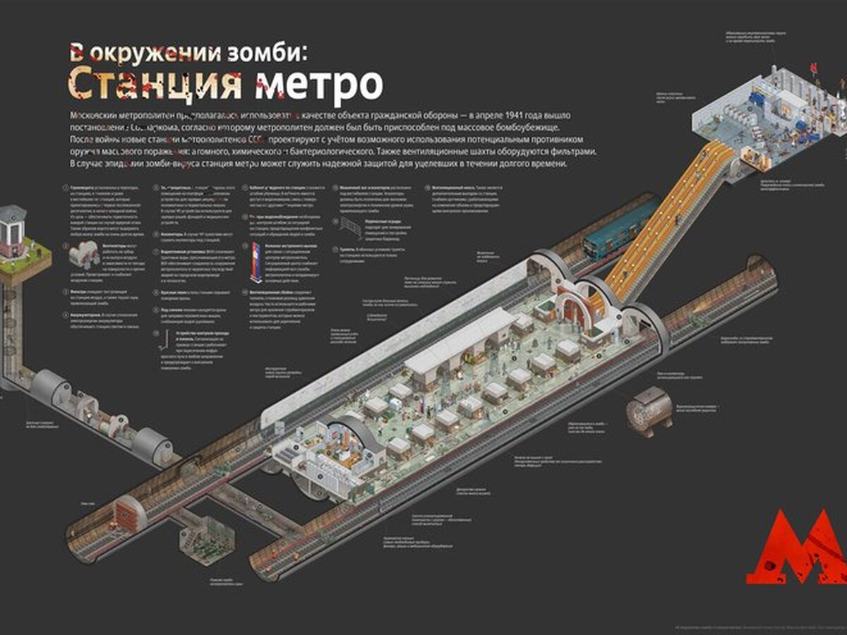 Зомби-апокалипсис. Инструкция по выживанию в метро – Москва 24, 09.08.2017