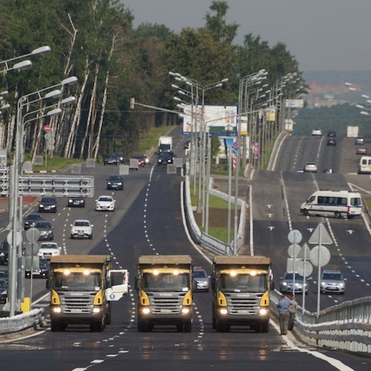 Открыто движение по Рублевской эстакаде – Москва 24, 03.07.2013